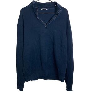 Cutter & Buck navy blue quarter zip pullover sweatshirt